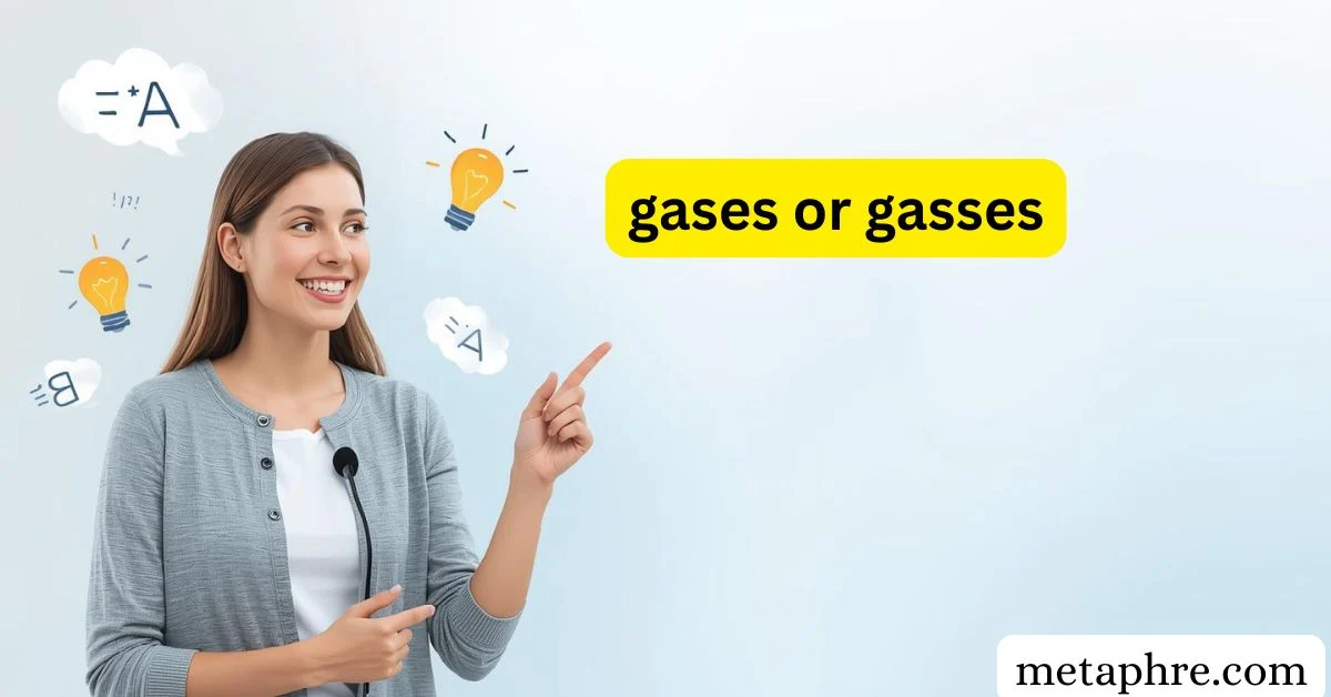 gases or gasses