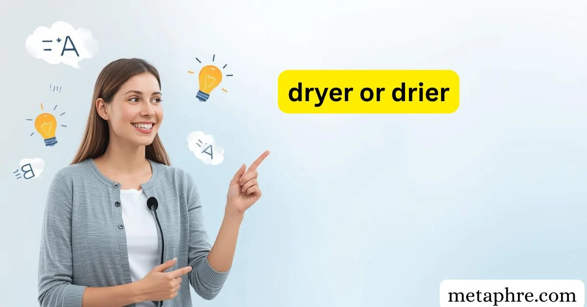 dryer or drier