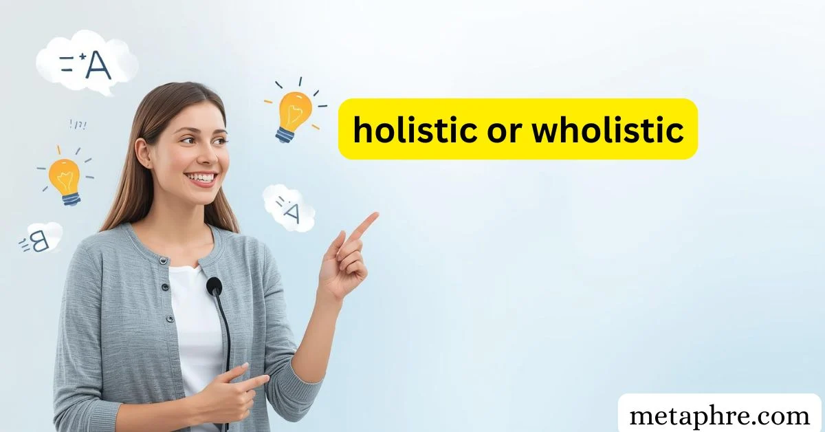 holistic or wholistic